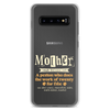 Mother: A Person Who Does The Work Of Twenty For Free Clear Case for Samsung®