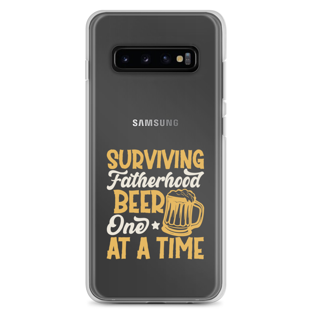 Surviving Fatherhood One Beer At A time Clear Case for Samsung®