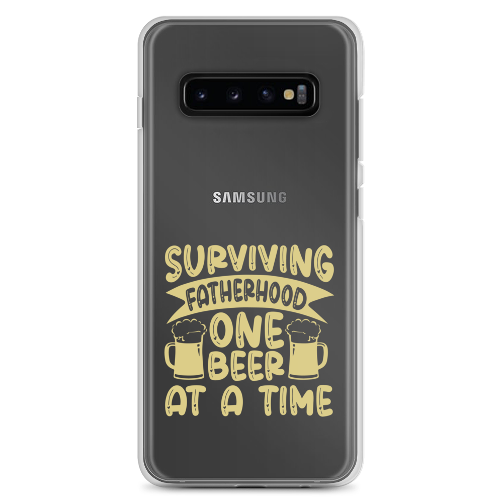 Surviving Fatherhood One Beer At A time Clear Case for Samsung®