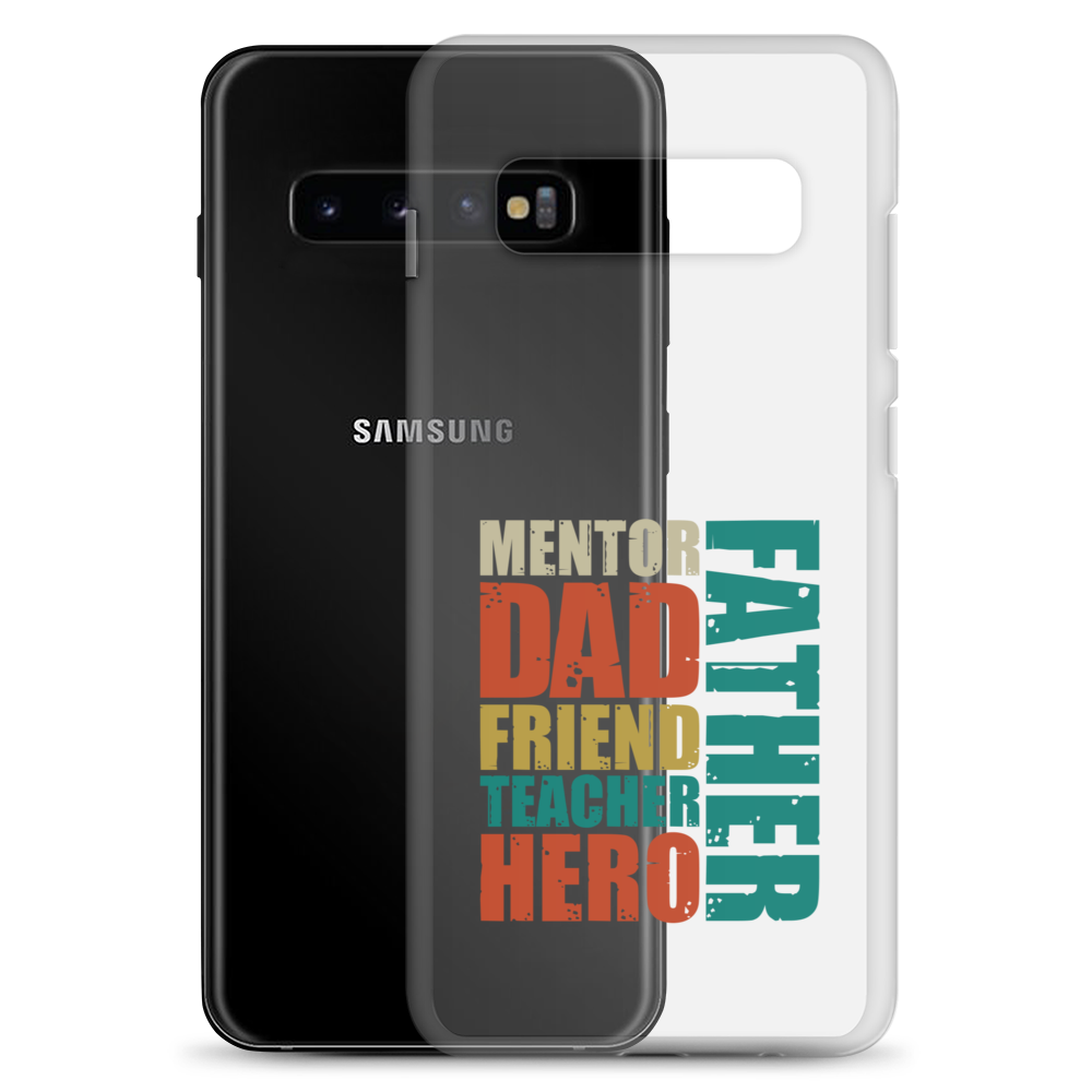 Mentor Dad Fiend Teacher Hero Father Clear Case for Samsung®