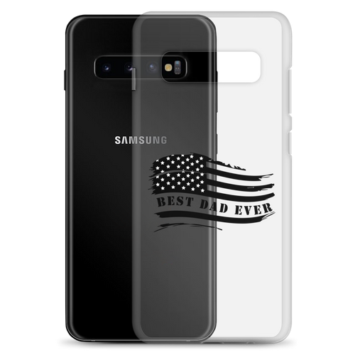 Best Dad Ever American Flag Clear Case for Samsung®