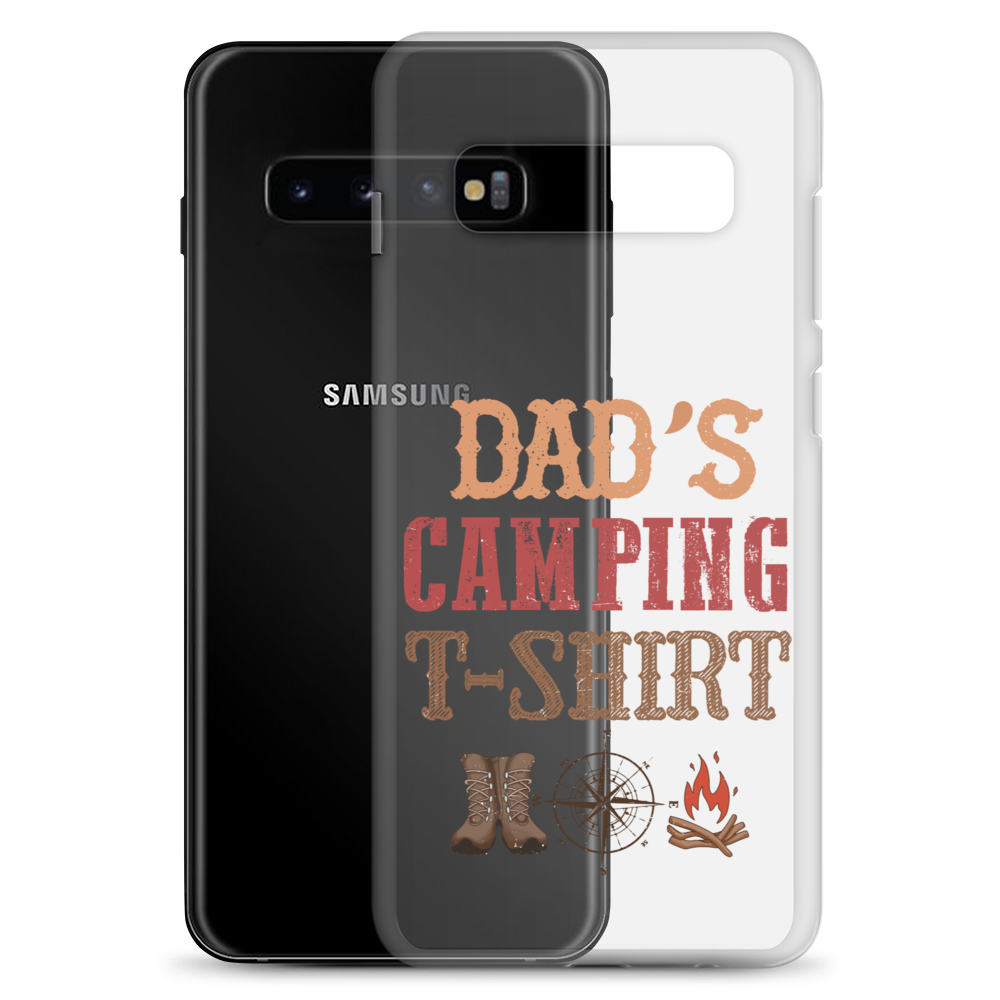 Dad's Camping T-Shirt Clear Case for Samsung®