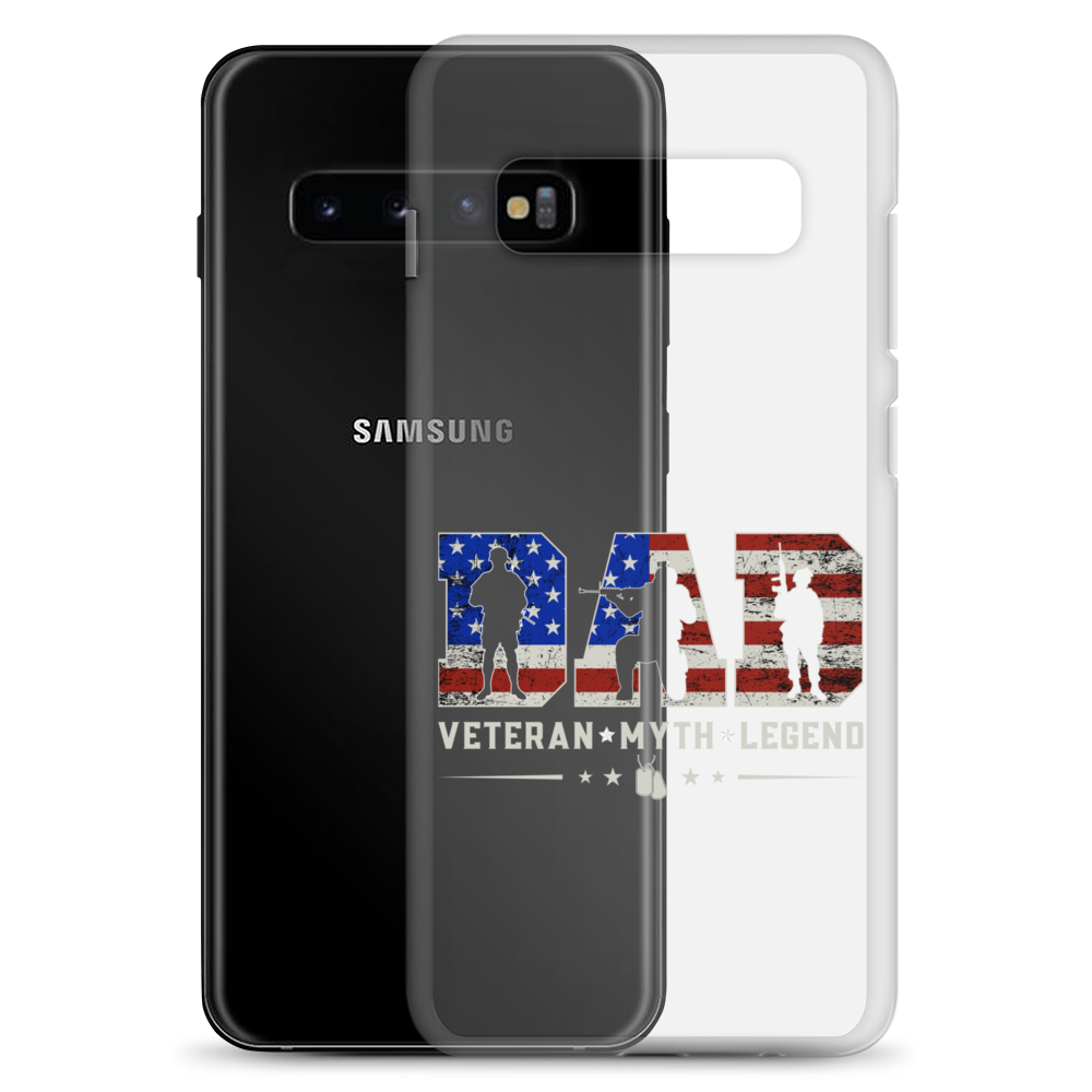 Dad Veteran Myth Legend Clear Case for Samsung®