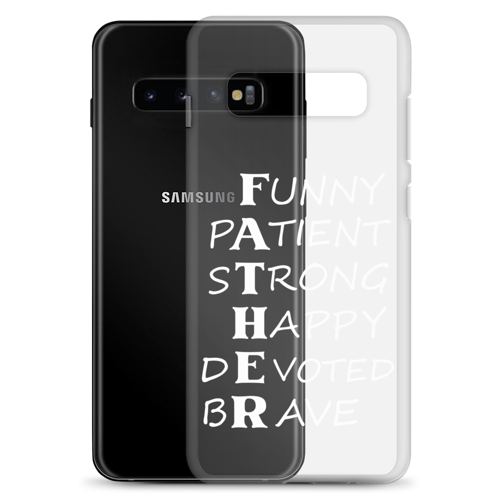 Funny Patient Strong Happy Devoted Brave Clear Case for Samsung®