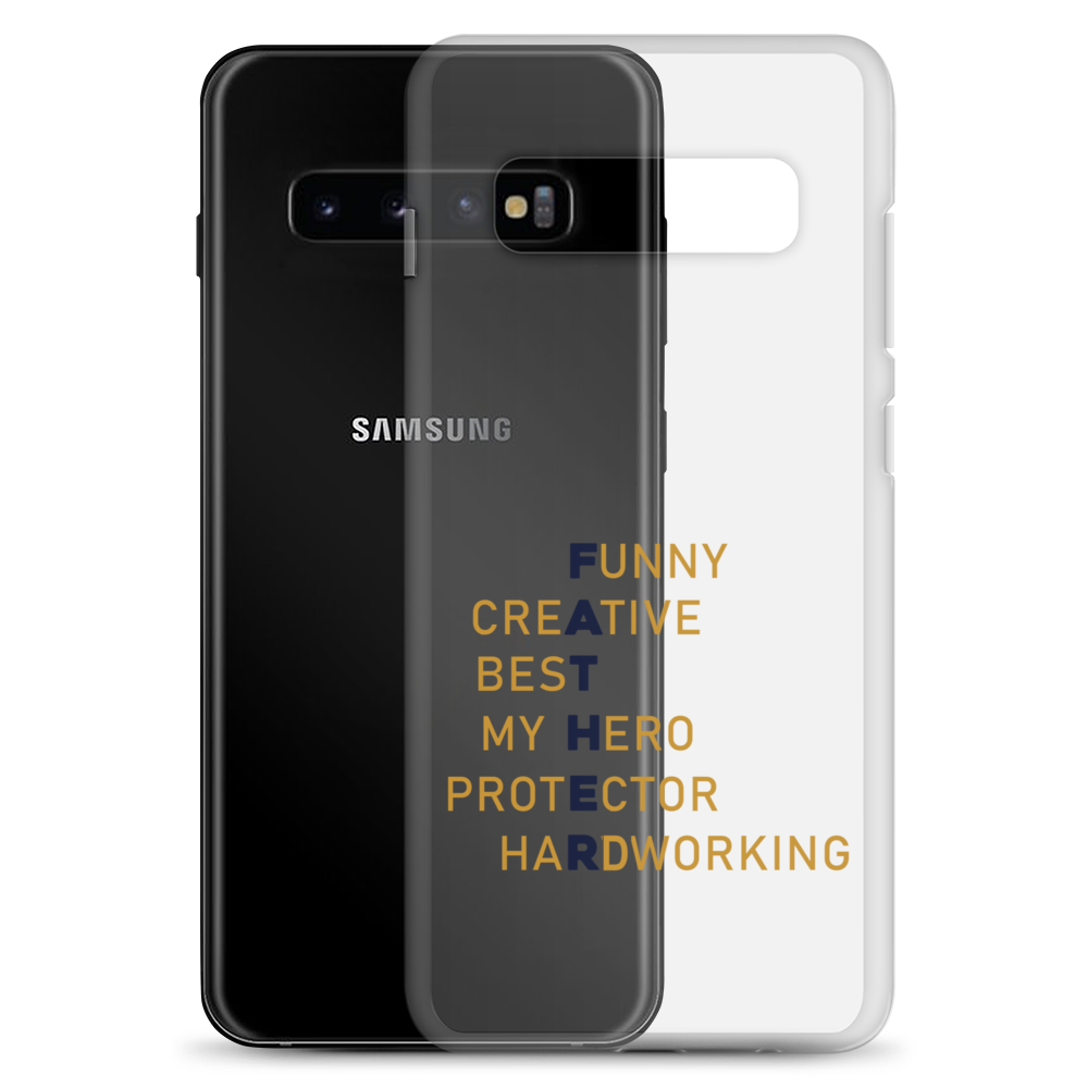 Funny Creative Best My Hero Protector HardWorking Clear Case for Samsung®