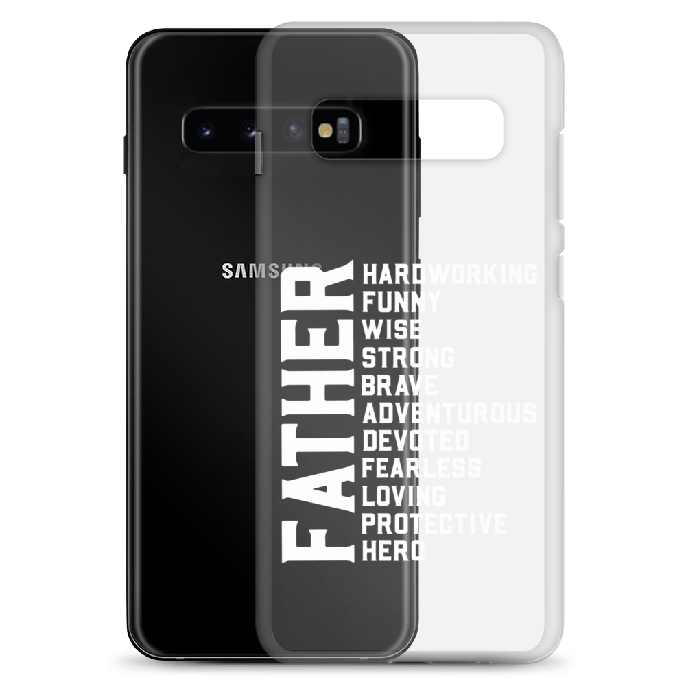 Father Hardworking funny Wise Strong Clear Case for Samsung®