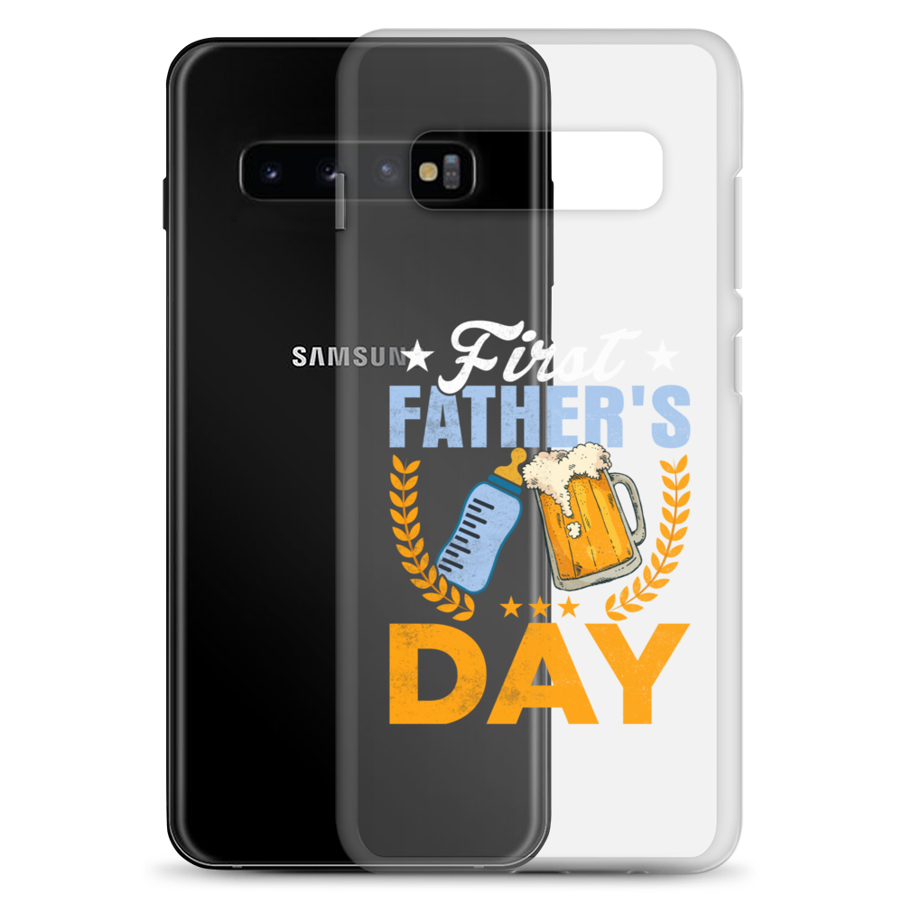 First Father's Day Clear Case for Samsung®