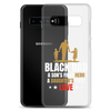 Black Dad A Son's First Hero A Daughter's First Love Clear Case for Samsung®