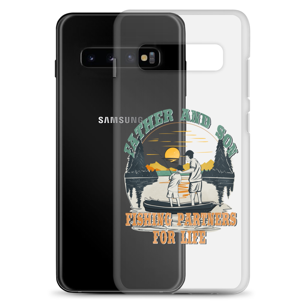 Father And Son Fishing Partners For Life Clear Case for Samsung®