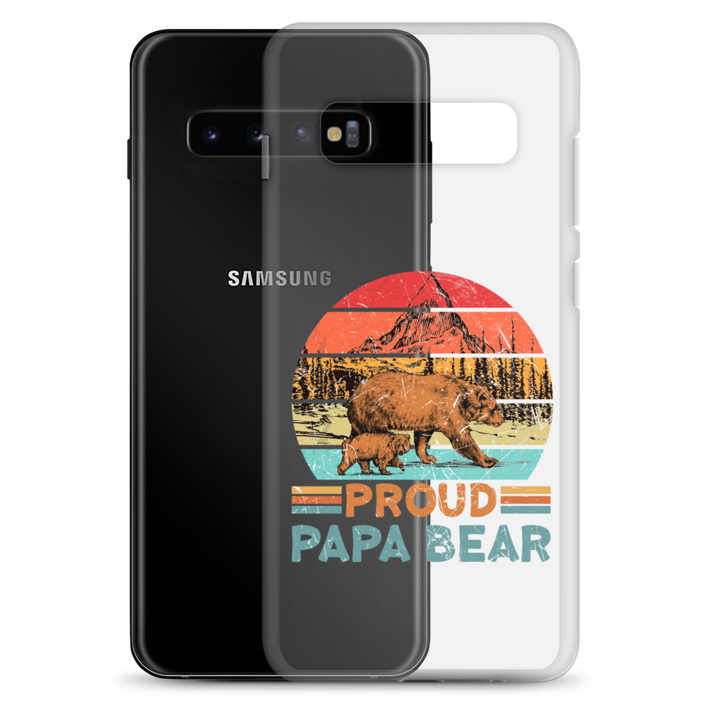 Proud Papa Bear Clear Case for Samsung®