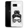 Bad Mom Messy Bun Clear Case for Samsung®