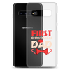 First Christmas As Dad Clear Case for Samsung®