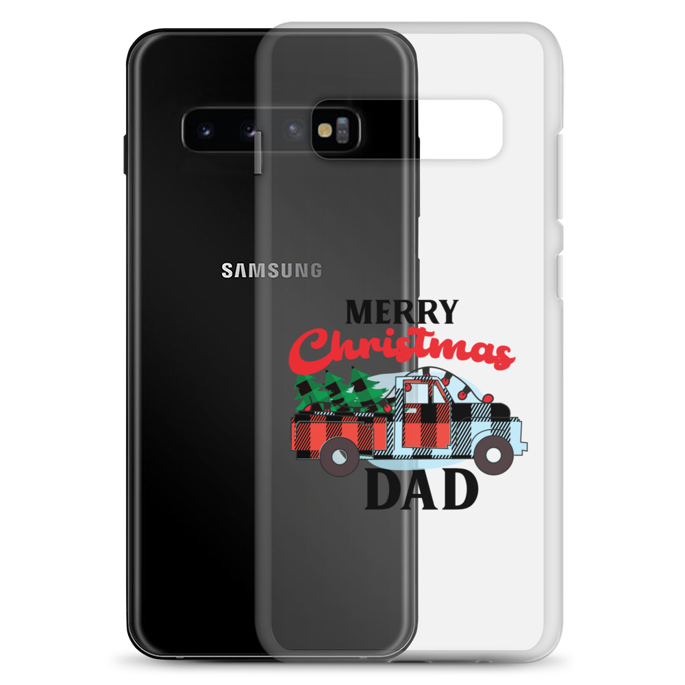 First Christmas As Dad Clear Case for Samsung®