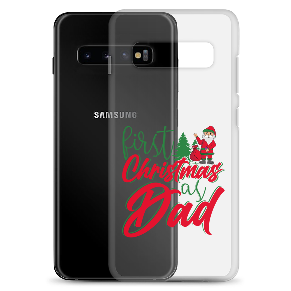 First Christmas As Dad Clear Case for Samsung®