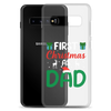 First Christmas As Dad Clear Case for Samsung®