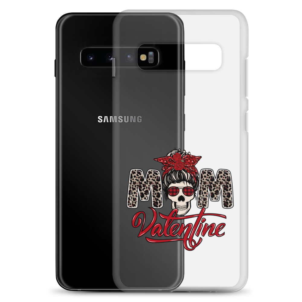 Skull Mom Valentine Clear Case for Samsung®