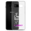 Just Want to Tell You A Secret I'm Pregnant Clear Case for Samsung®