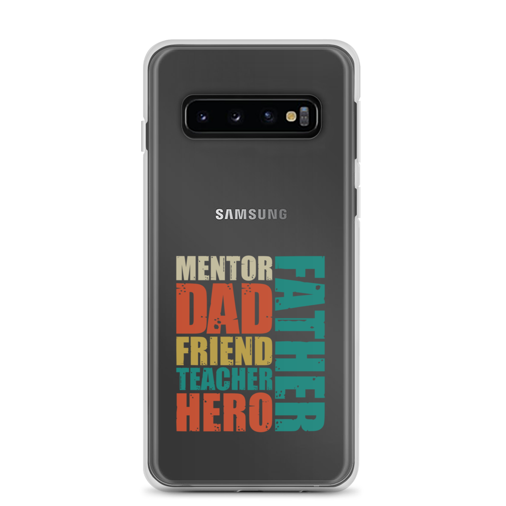 Mentor Dad Fiend Teacher Hero Father Clear Case for Samsung®