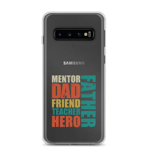 Mentor Dad Fiend Teacher Hero Father Clear Case for Samsung®