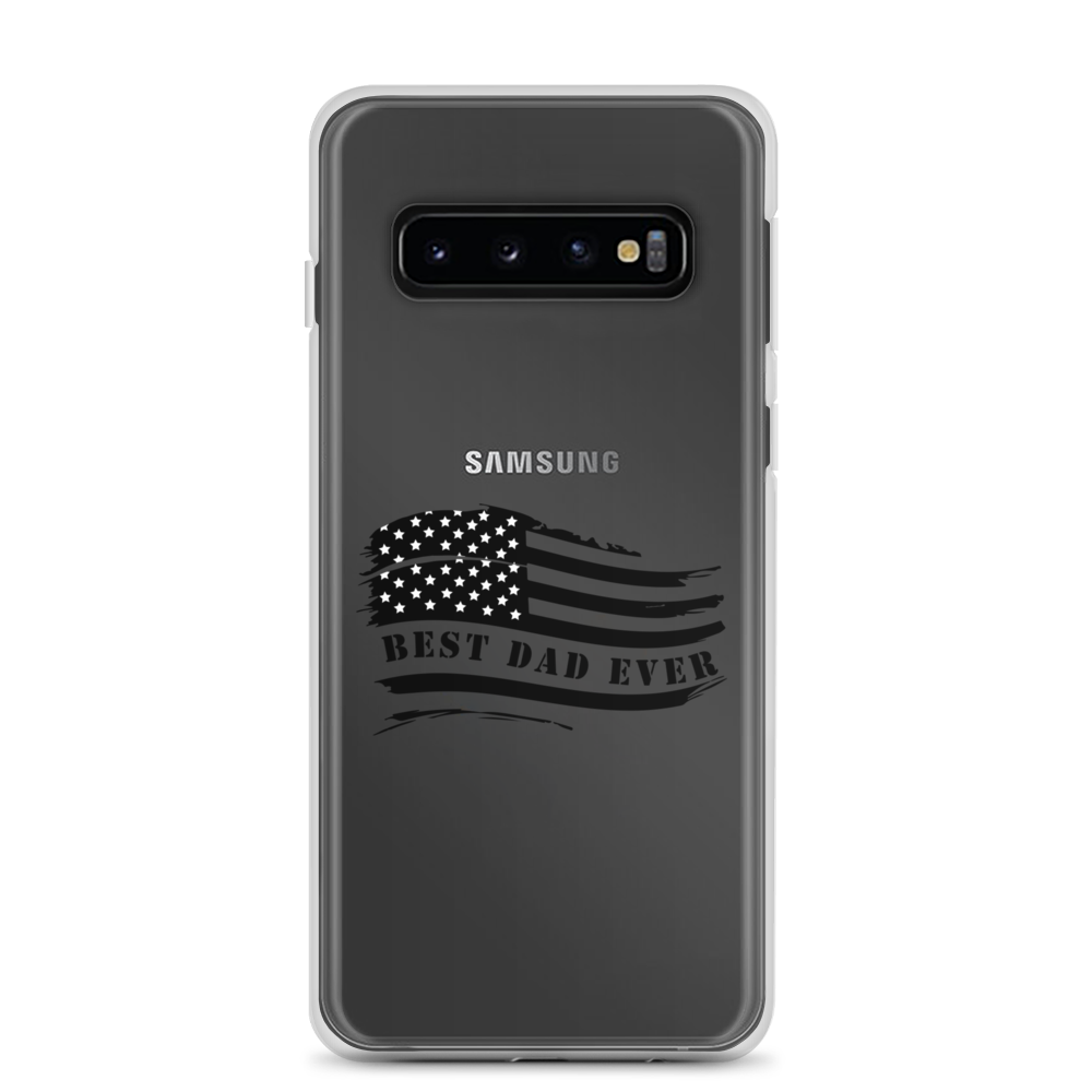 Best Dad Ever American Flag Clear Case for Samsung®