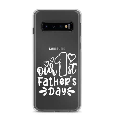 Our First Father's Day Clear Case for Samsung®