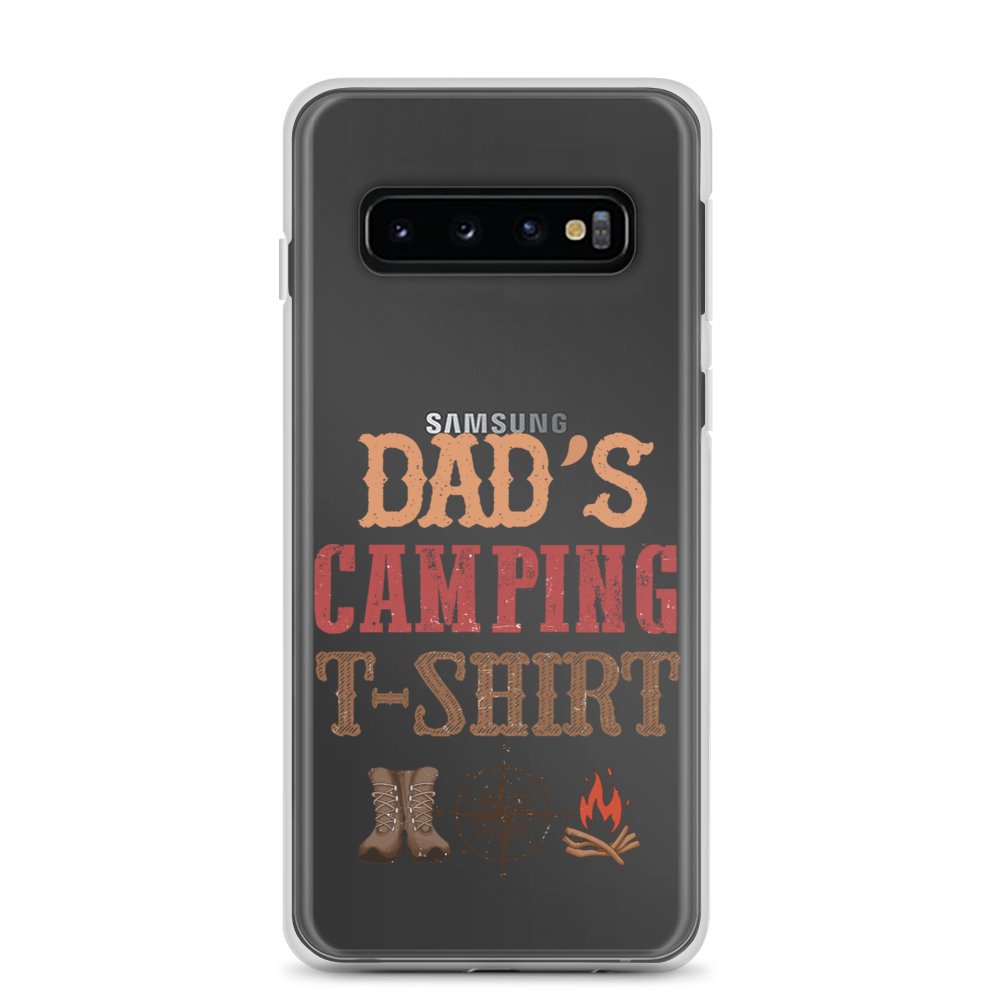 Dad's Camping T-Shirt Clear Case for Samsung®