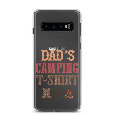 Dad's Camping T-Shirt Clear Case for Samsung®