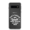 Dad's Garage Free Advice And Cold Beer Clear Case for Samsung®