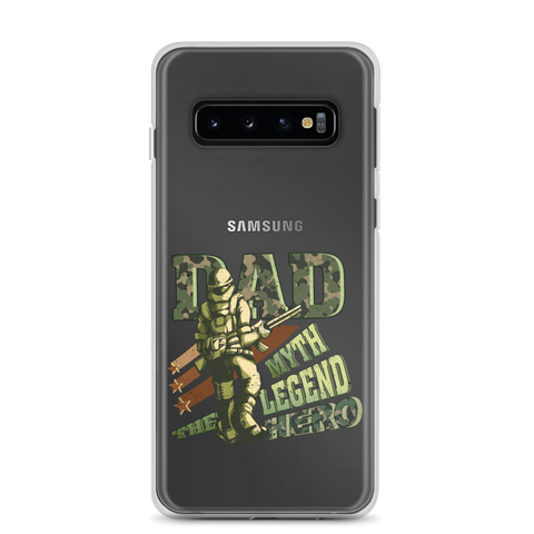 Dad The Myth The Legend The Hero Clear Case for Samsung®