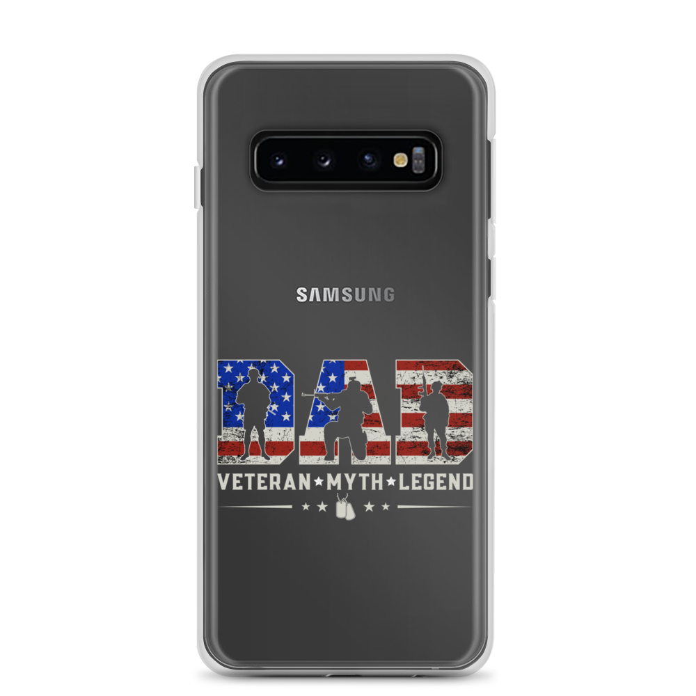 Dad Veteran Myth Legend Clear Case for Samsung®