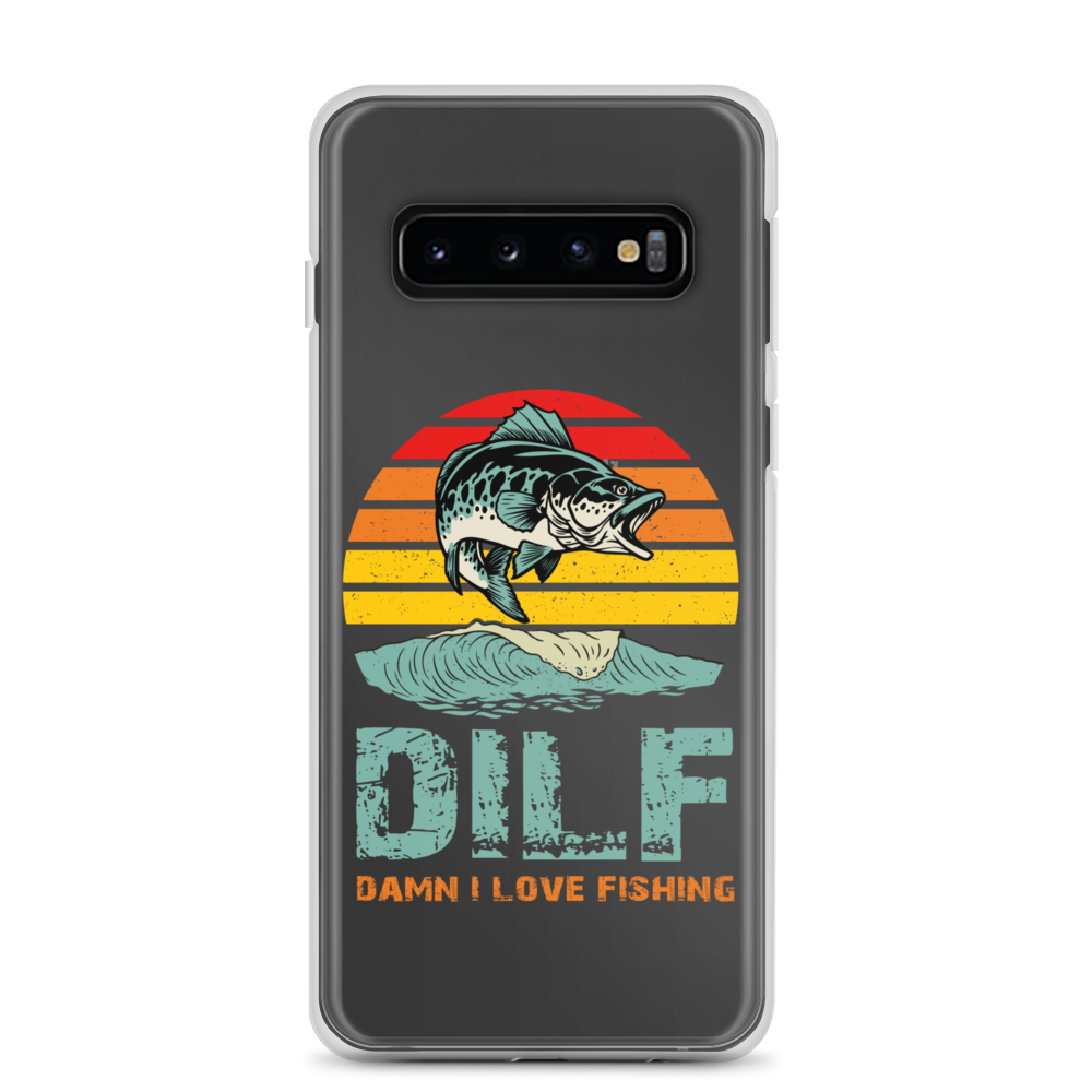 Dilf Damn I Love Fishing Clear Case for Samsung®