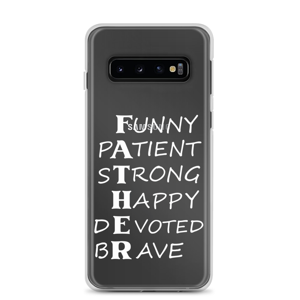 Funny Patient Strong Happy Devoted Brave Clear Case for Samsung®