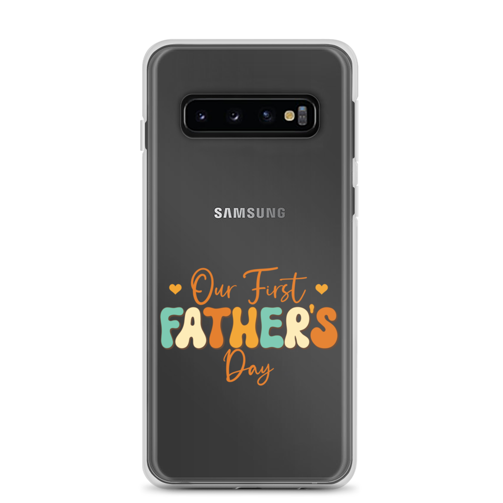 Our First Father's Day Clear Case for Samsung®