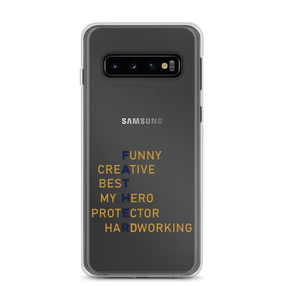 Funny Creative Best My Hero Protector HardWorking Clear Case for Samsung®