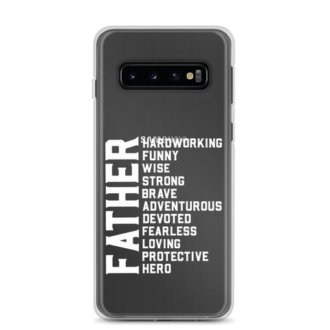 Father Hardworking funny Wise Strong Clear Case for Samsung®