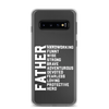 Father Hardworking funny Wise Strong Clear Case for Samsung®