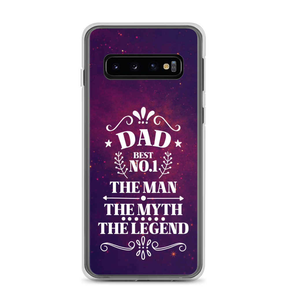 Dad Best Number 1 The Man The Myth The Legend Clear Case for Samsung®