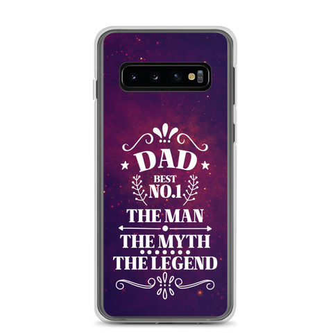 Dad Best Number 1 The Man The Myth The Legend Clear Case for Samsung®