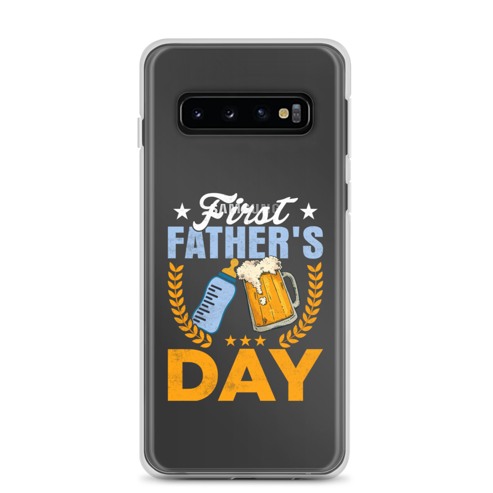 First Father's Day Clear Case for Samsung®