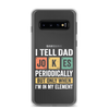 I Tell Dad Jokes Periodically When I'm In My Element Clear Case for Samsung®