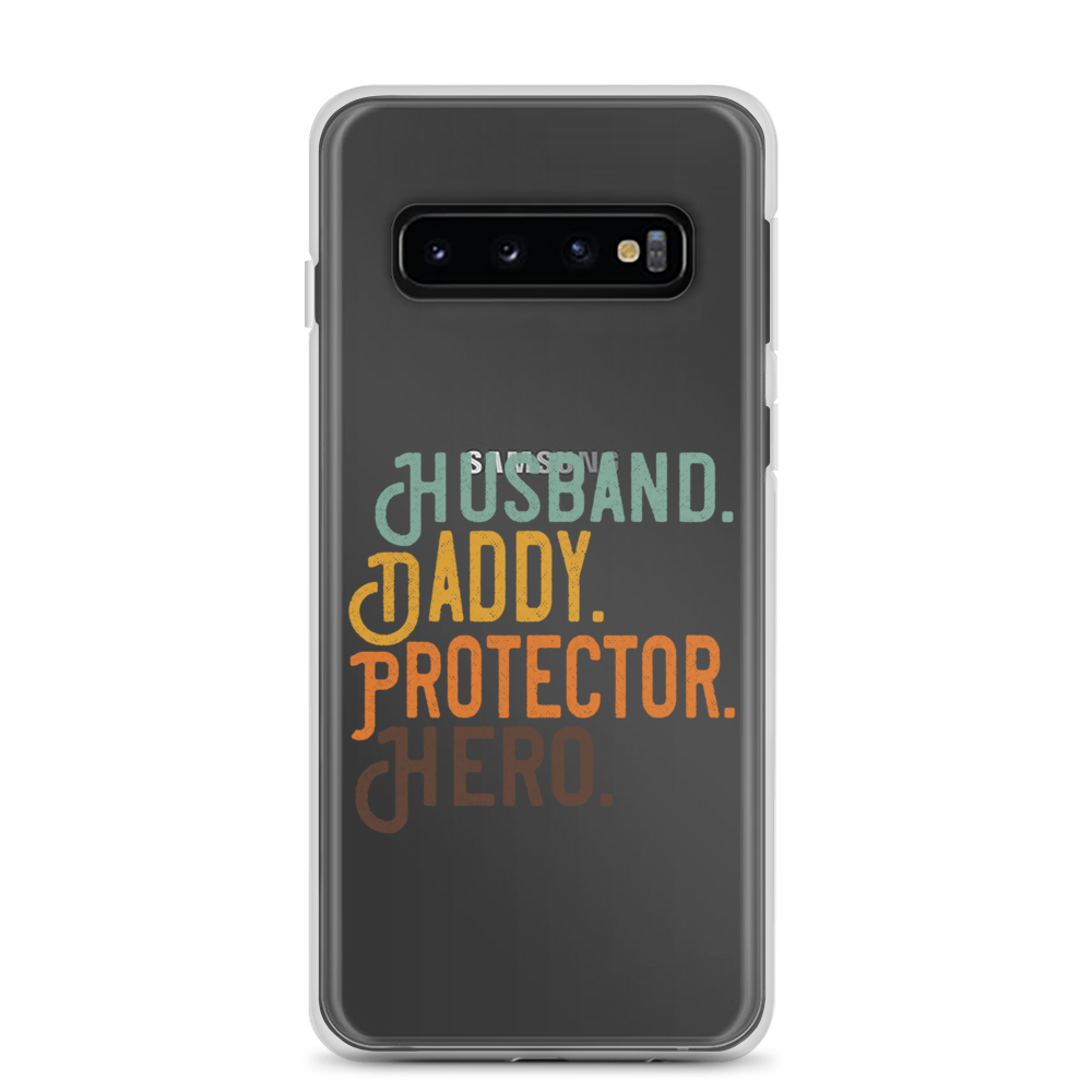 Husband. Daddy. Protector. Hero Clear Case for Samsung®