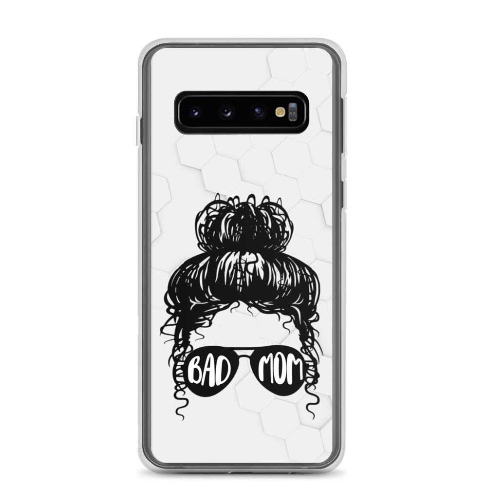 Bad Mom Messy Bun Clear Case for Samsung®