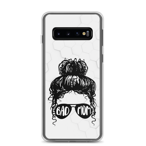 Bad Mom Messy Bun Clear Case for Samsung®