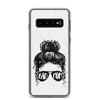 Bad Mom Messy Bun Clear Case for Samsung®