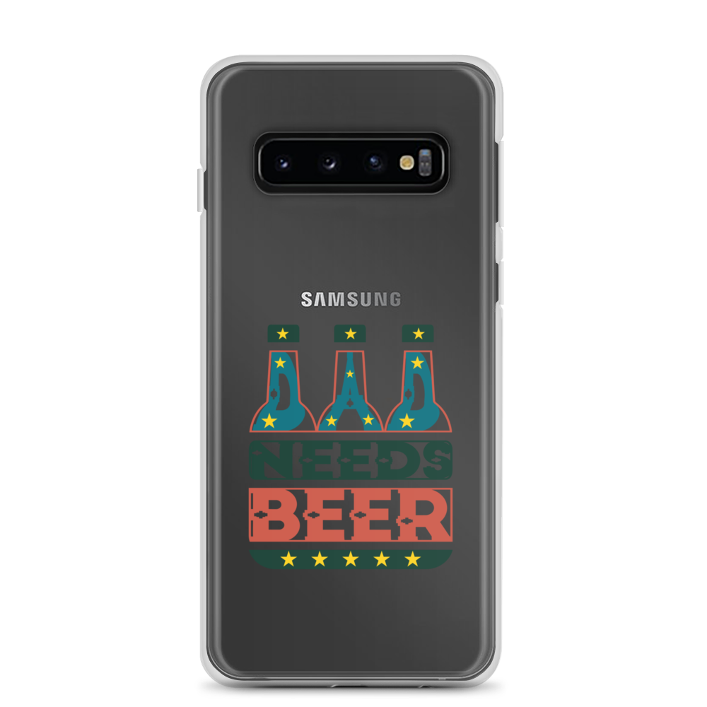 Dad Needs Beer Clear Case for Samsung®