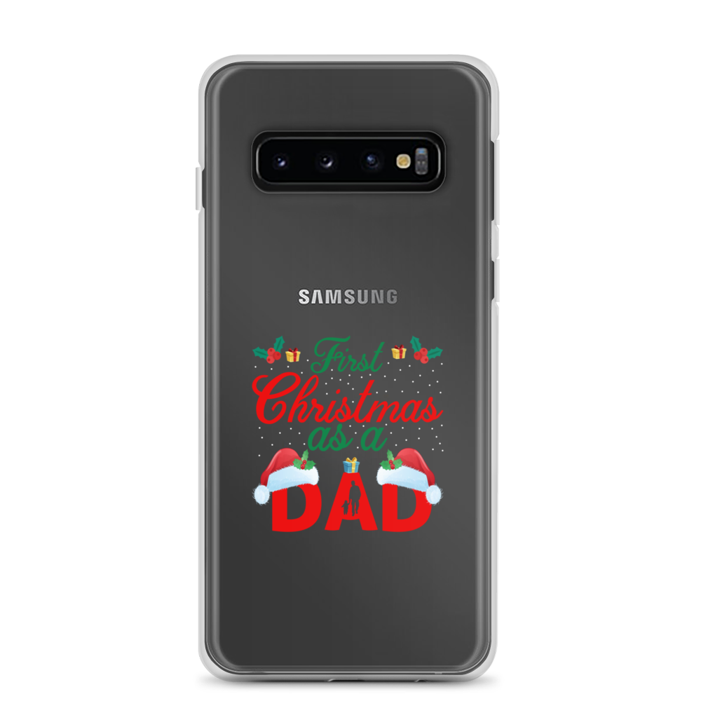 First Christmas As A Dad Clear Case for Samsung®