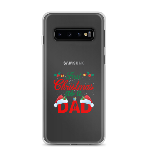 First Christmas As A Dad Clear Case for Samsung®