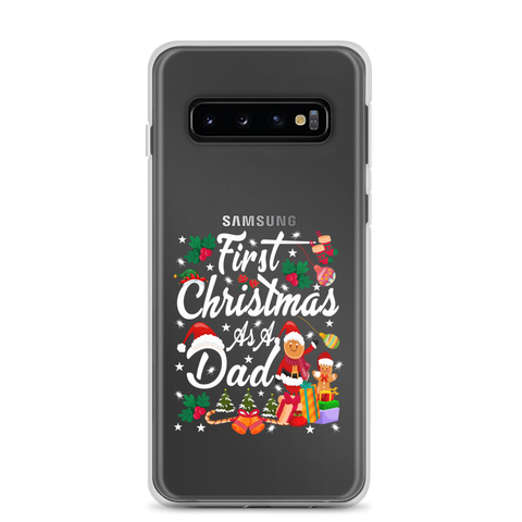 First Christmas As A Dad Clear Case for Samsung®