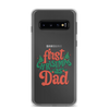 First Christmas As Dad Clear Case for Samsung®