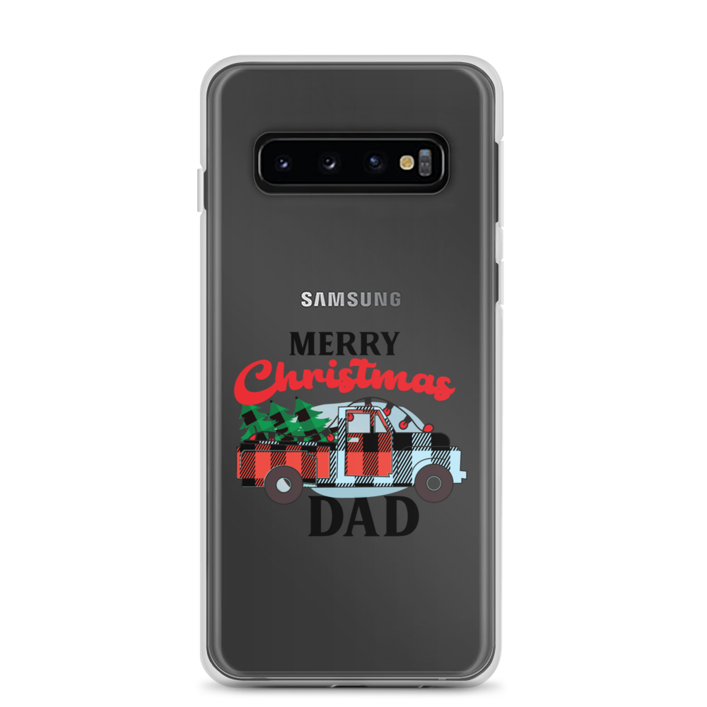 First Christmas As Dad Clear Case for Samsung®